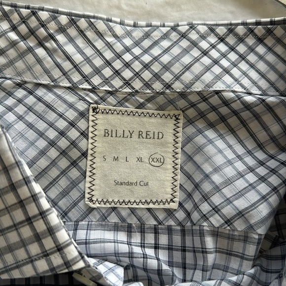 Billy Reid Long Sleeve Checkered Button Down Shirt - Picture 6 of 7